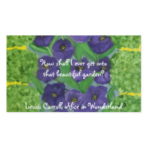 Tulips and Boxwood Garden business cards by susanpaynetrutna Tulips and Boxwood Garden business cards