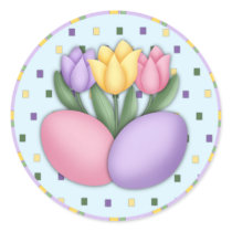 Tulips and Eggs Stickers by mrssocolov2 Tulips and Eggs Stickers
