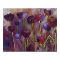 TULIPS AND FIREFLIES - PRINT