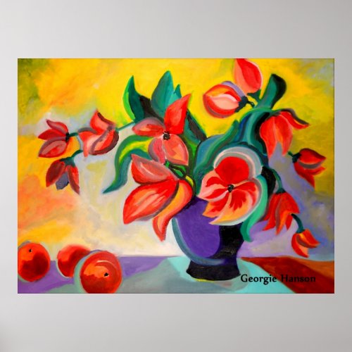 Tulips and Oranges by Georgie Hanson print