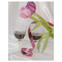 tulips and red wine full color flyer