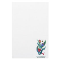 tulips and the bee stationery