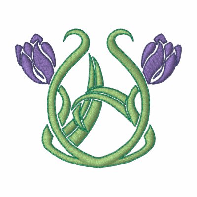 Tulips Art Nouveau by ZazzleEmbroidery