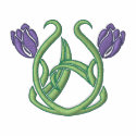 Tulips Art Nouveau embroidered shirts by ZazzleEmbroidery Tulips Art Nouveau embroidered shirts