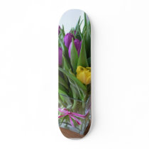 Tulips Bouqet Custom Skate Board
