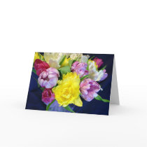 "Tulips Bouquet" Detail#2 Greeting Card
