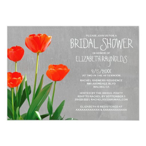 tulip wedding invitations