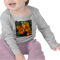 Tulips, bright orange! t-shirts