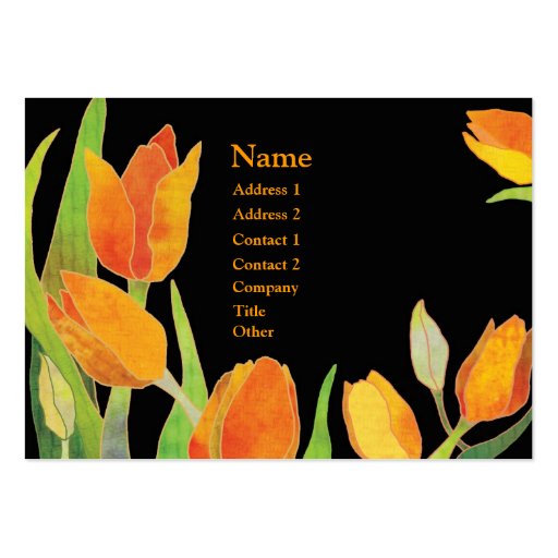 Tulips Business Cards (front side)