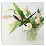 tulips clock