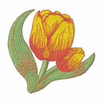 Tulips embroidered shirts by ZazzleEmbroidery Tulips embroidered shirts
