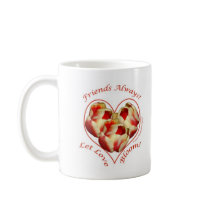 Tulips, friends, mug