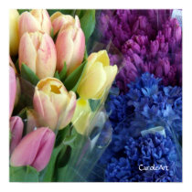 Tulips & Hyacinths For Sale posters by CaroleArt Tulips & Hyacinths For Sale posters