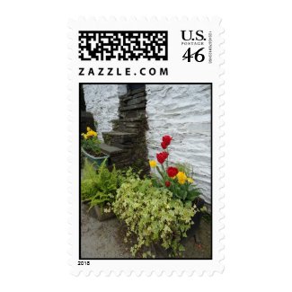 Tulips in Spring, England stamp