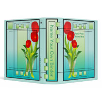 Tulips in the window multi-purpose binder
