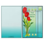 Tulips in the Window Spring Bulletin Flyer