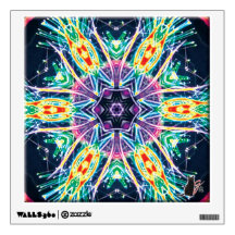 “Tulips” Kaleidoscope “PixPane(TM)” Wall Decal