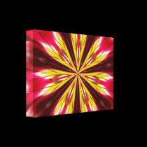 Tulips kaleidoscope wrapped canvas print canvas prints