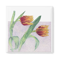 Tulips Magnet by floatinglemons Tulips Magnet