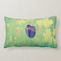 Tulips meadow throw pillows