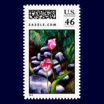 Tulips Postage Stamps by artbyjolyn Tulips Postage Stamps