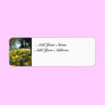 Tulips Return Address Label labels