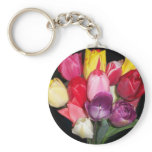 Tulips Says it All Keychain