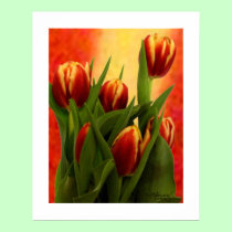 Tulips Smaller Wall Hanging Art The MUSEUM Zazzle posters