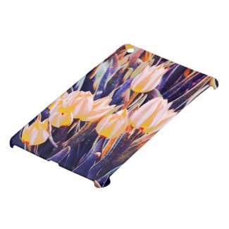 tulips styled as pastel drawing ipad mini case