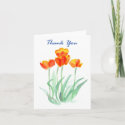 'Tulips' Thank You Notecard card