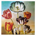 Tulips under the sky Tile