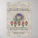 Tulips Viola ~ Proverbs 3:5-6 print