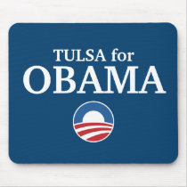 TULSA for Obama custom your city personalized mousepads