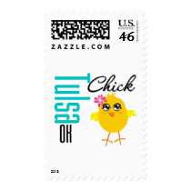 Tulsa OK Chick postage by chicktshirts Tulsa OK Chick postage