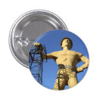 Tulsa, OK Golden Driller Button