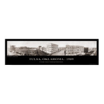 Tulsa, OK - Panoramic Photograph - 1909 posters
