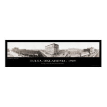 Tulsa, OK - Panoramic Photograph - 1909 posters