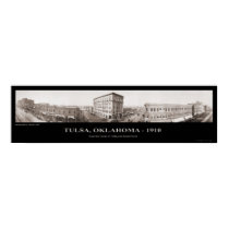 Tulsa, OK -  Panoramic Photograph - 1910 posters