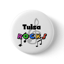 Tulsa Rocks buttons by USAcities Tulsa Rocks buttons
