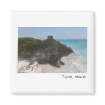 Tulum Mayan Ruins in Mexico Fridge Magnets