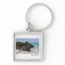 Tulum Mexico Mayan Ruin Ocean Key Chain