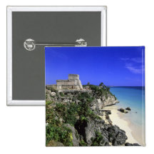 Tulum, Mexico Pinback Buttons
