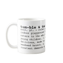 tumble & tea cafe dictionary mug