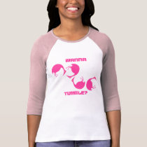TUMBLING FLAMINGO TUMBLE SHIRT ~ EZ TO CUSTOMIZE! t-shirts