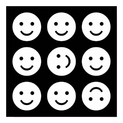 black and white background designs. Tumbling Smileys - Black and