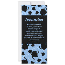Tumbling Tea Party Custom Invite