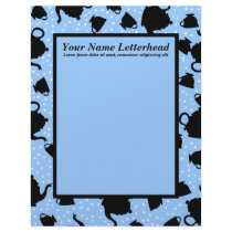 Tumbling Tea Party Custom Letterhead