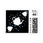 Tumbling Tea Party Postage Stamp