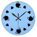 Tumbling Tea Party Wallclocks