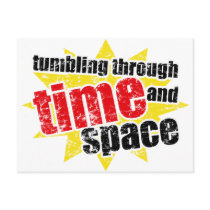 Tumbling Through Time and Space postcards
